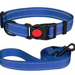 10 Packs Reflective Dog Collar And Leash Set